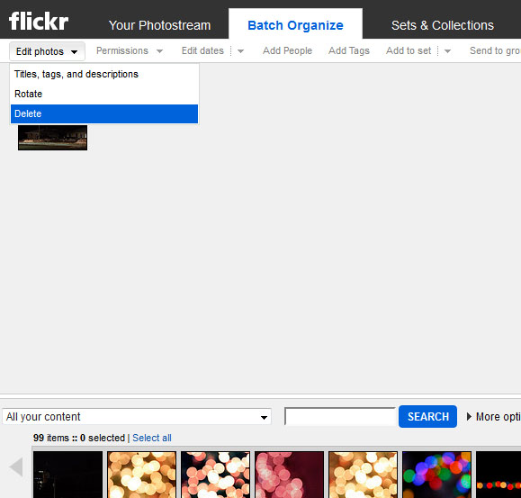 Remove Flickr Photos