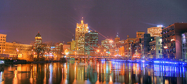 Milwaukee Skyline at Night