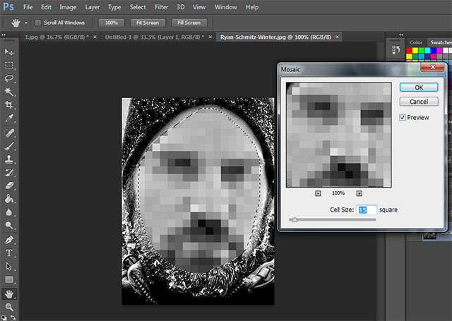 Pixelate Face Photoshop Tutorial